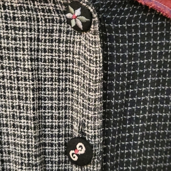 GEORGE KLEIN! 1990s Patchwork Artsy Long Sleeve - Picture 6 of 10